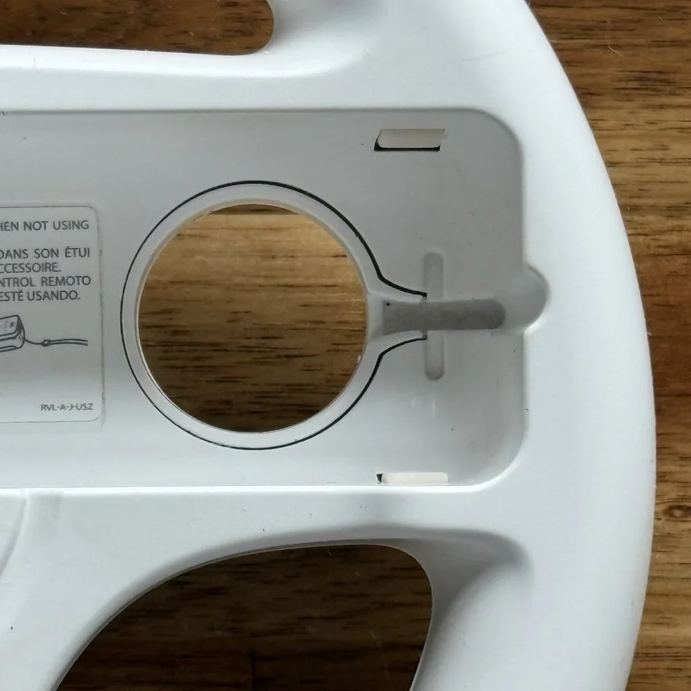 OEM Nintendo White WII WII U Mario Kart Steering Racing Wheel RVL-024 Genuine